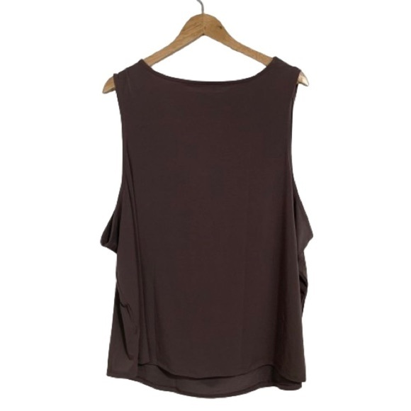 MAURICES Plus Size NWT Cowl Neck Tank Top in Purple/Brown Size 4X - Picture 2 of 6